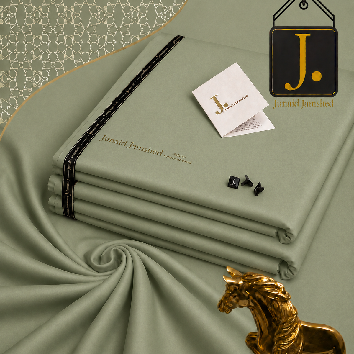 J. Premium Pistacho Wash & Wear Suit for Men | Allow to Open Parcel