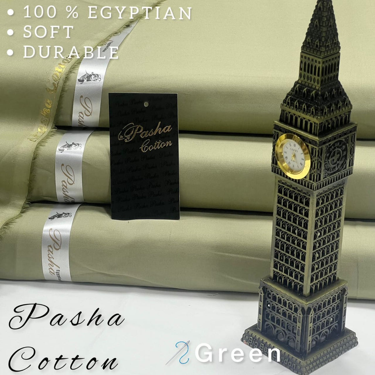 Pasha Green Premium Plus Eggplant Soft Cotton Unstitched Men’s Suit