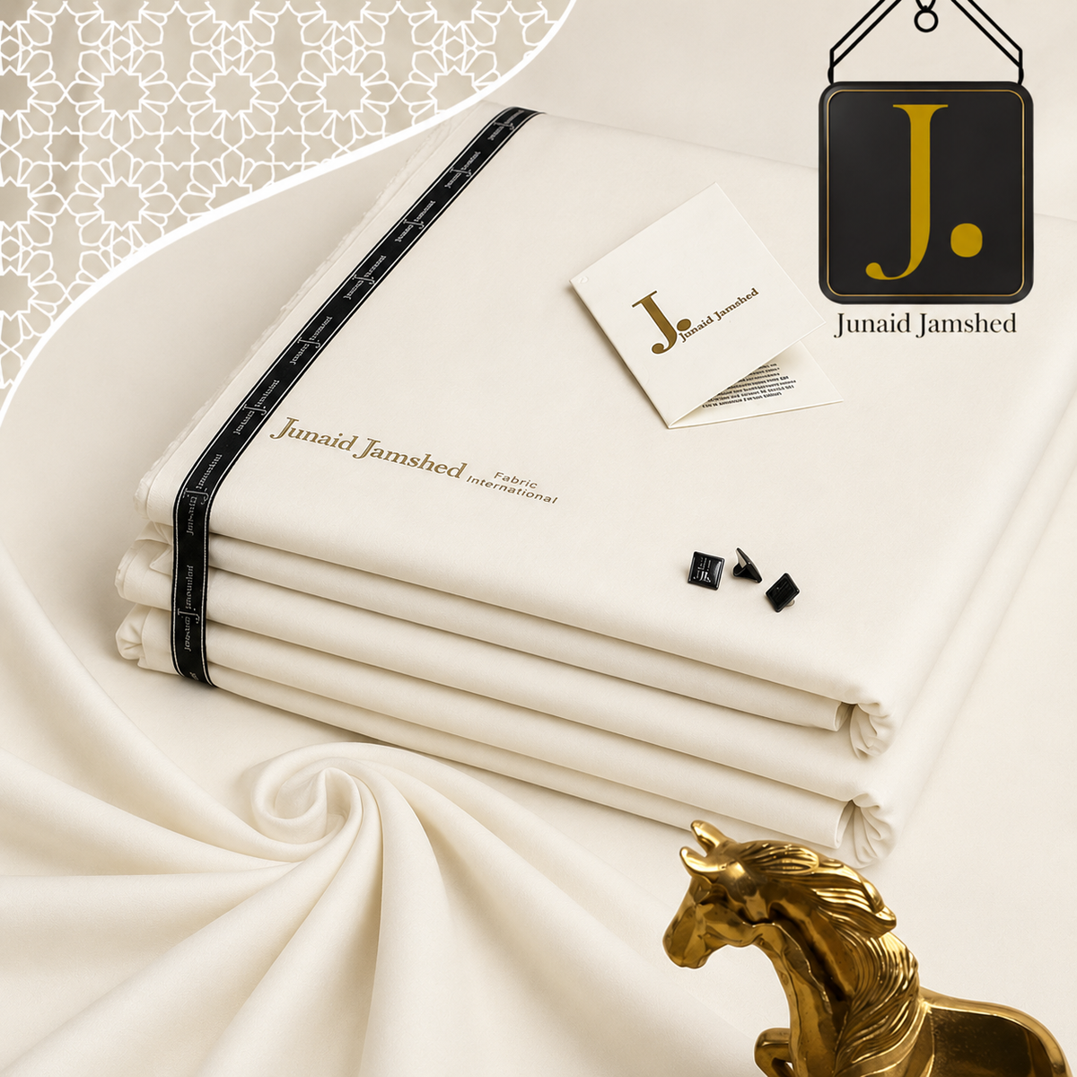 J. Premium Boski-Cream Wash & Wear Suit for Men | Allow to Open Parcel