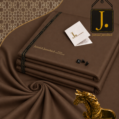 J. Premium Brown Wash & Wear Suit for Men | Allow to Open Parcel