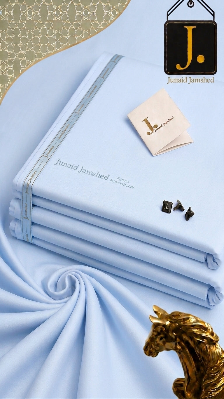 J. Premium Ice Blue Wash & Wear Suit for Men
