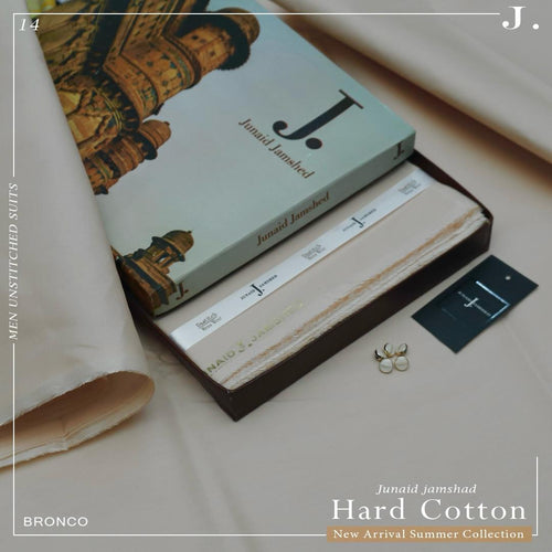 J. 100%Cotton-Light Taupe-Unstitched Men's Wear | Best For Summer
