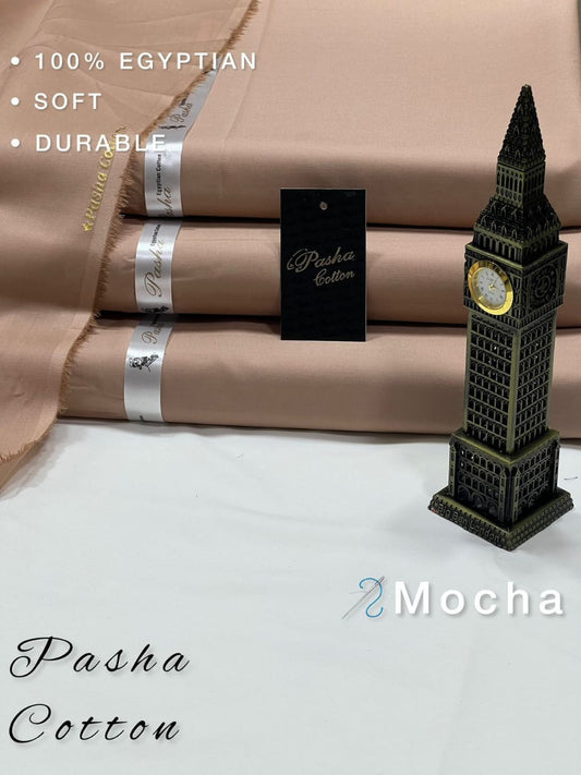 Pasha  Pista Premium Plus Eggplant Soft Cotton Unstitched Men’s Suit