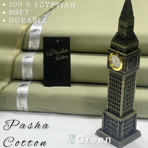 Pasha Green Premium Plus Eggplant Soft Cotton Unstitched Men’s Suit