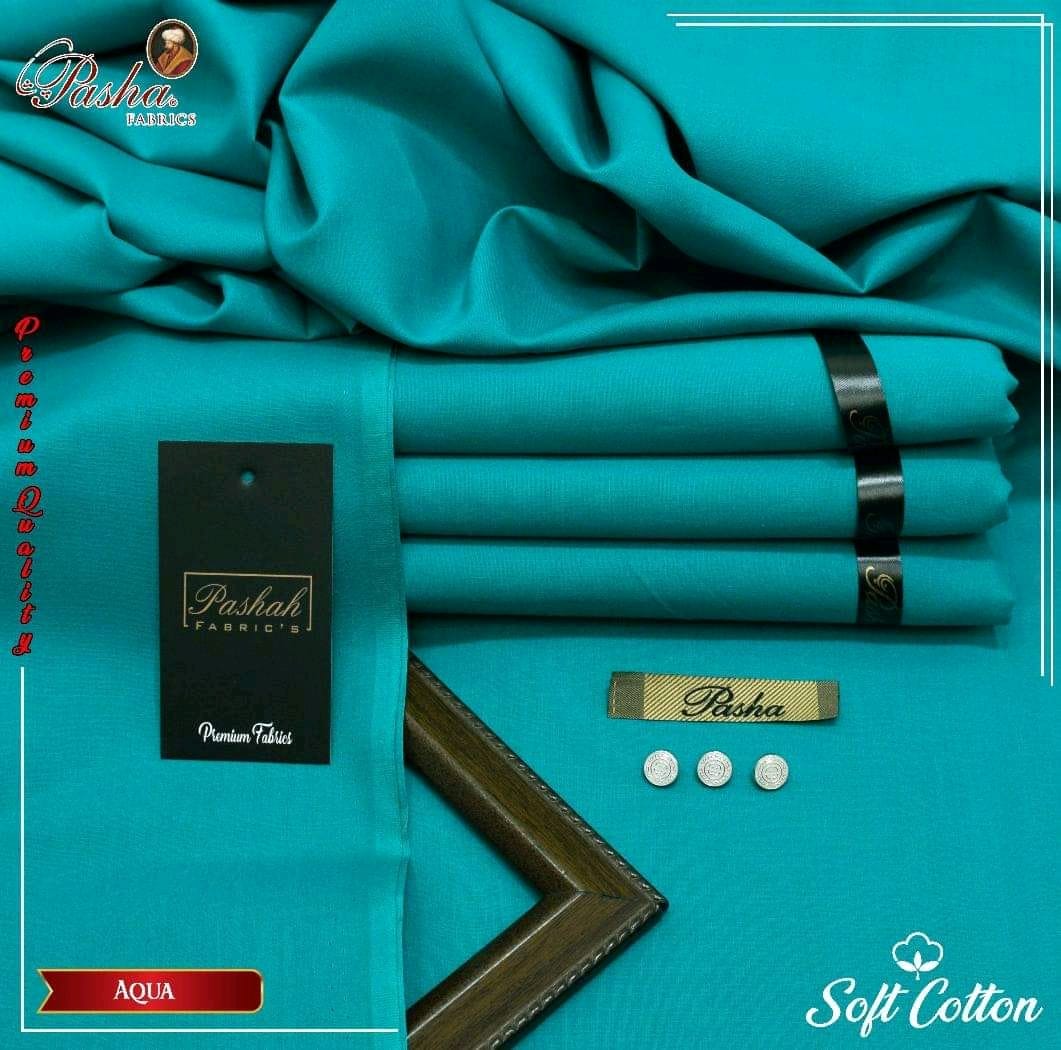 Pasha Aqua Premium Plus Eggplant Soft Cotton Unstitched Men’s Suit